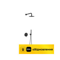 Комплект для ванни і душу (прихованого монтажу) 3-функційний  Excellent PI чорний мат (AREX.SET.1247BL)