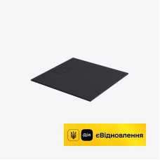 Піддон душовий композитний 1000x1000 cm Excellent Lavano чорний 