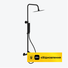Комплект душовий Excellent Rain Glad чорний (ARNL.1181BS)  
