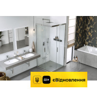 Піддон квадратний 900х900 см, композитний сірий Excellent Arda  