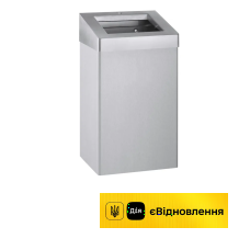 Контейнер для сміття (seria R10) /34.0 × 16.5 × 59.5  49л,матова нержавіюча сталь/ Stella Dodatki
