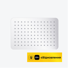 Душова лійка 20х30 см прямокутна хром Slim Excellent  