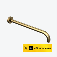 Кронштейн стіновий круглий для тропічного душу 40 см золото Excellent   