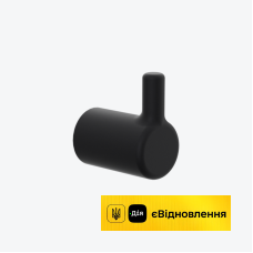Гачок одинарний Excellent FIDO чорний матовий 