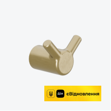 Гачок подвійний Excellent FIDO матове золото 