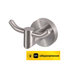 Гачок подвійний /8.5 × 7 × 5.5 cm сатин/ Stella CLASSIC 