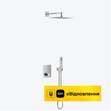 Комплект для ванни і душу прихованого монтажу термостатичний Excellent KROTOS RAIN TERMO 