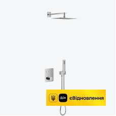 Комплект для ванни і душу прихованого монтажу термостатичний Excellent KROTOS RAIN TERMO 